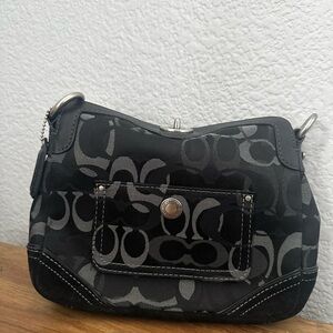Coach Black and Gray shoulder bag and chocolate brown crossbody bag